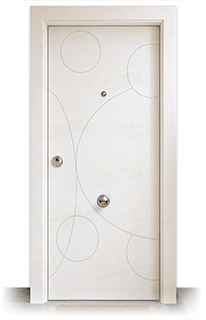 Puerta Blindada UNIVERSO Lacada Blanca