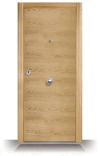 Puerta Blindada L2 Roble Moderna 