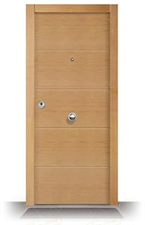 Puerta Blindada VT5 Haya Vaporizada Moderna 