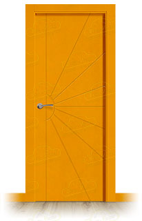 Puerta Premium P-Radial Lacada RAL de Interior en Block (Maciza)