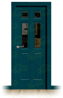 Puerta Premium P16-V4 Lacada RAL de Interior en Block (Maciza)