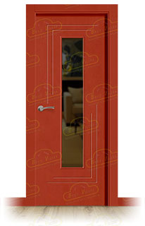 Puerta Premium PL-1400-BV1C Lacada RAL de Interior en Block (Maciza)