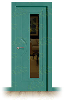 Puerta Premium ROYAL-V1L Lacada RAL de Interior en Block (Maciza)