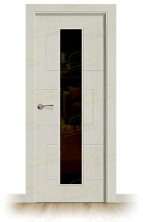 Puerta Premium SOL-V1C Lacada RAL de Interior en Block (Maciza)