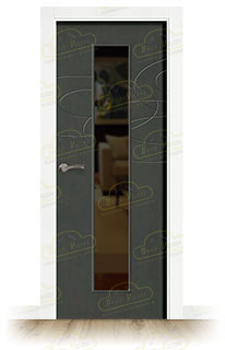Puerta Premium GALAXY-V1C Combilac Lacada de Interior en Block (Maciza)