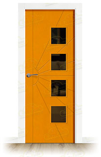Puerta Premium P-Radial-BV4L Combilac Lacada de Interior en Block (Maciza)