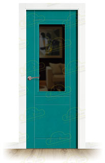 Puerta Premium P110-ZV1 Combilac Lacada de Interior en Block (Maciza)