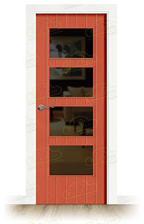 Puerta Premium PL-3500-BV4 Combilac Lacada de Interior en Block (Maciza)