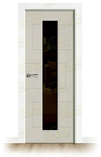Puerta Premium SOL-V1C Combilac Lacada de Interior en Block (Maciza)