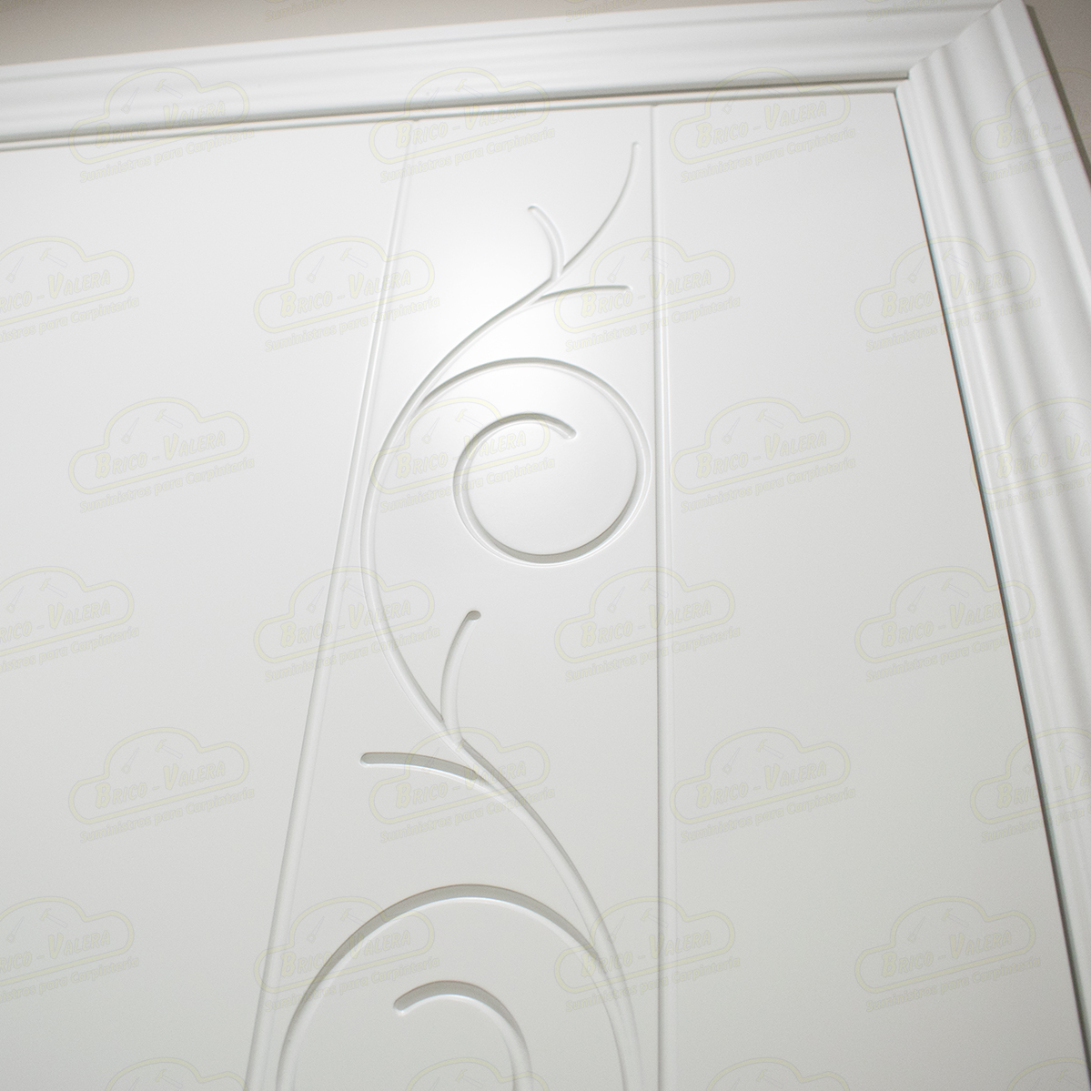 Puerta Corredera Barcelona-V1L de Interior Lacada Blanca