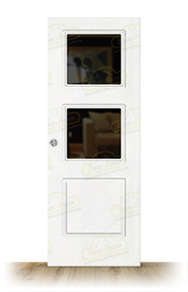 Puerta 3C-V2 Lacada Blanca Corredera de Interior (Maciza)