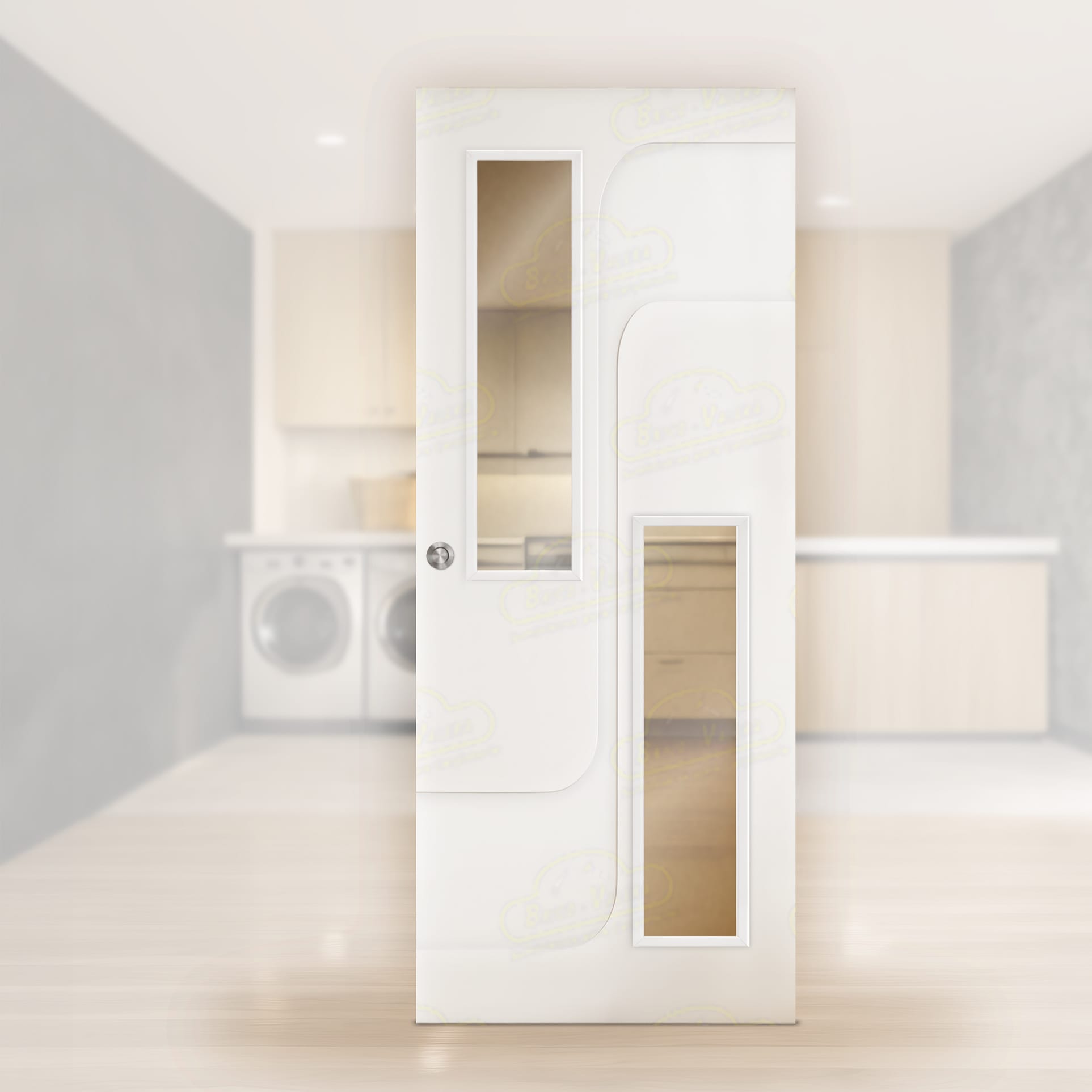Puerta Corredera Cibeles-V2 de Interior Lacada Blanca