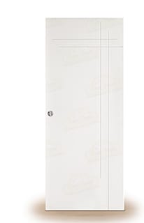 Puerta Corredera Gauss de Interior Lacada Blanca