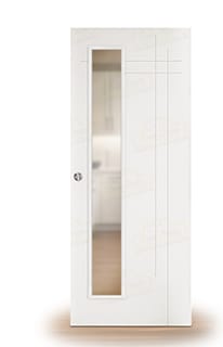 Puerta Corredera Gauss-V1L de Interior Lacada Blanca