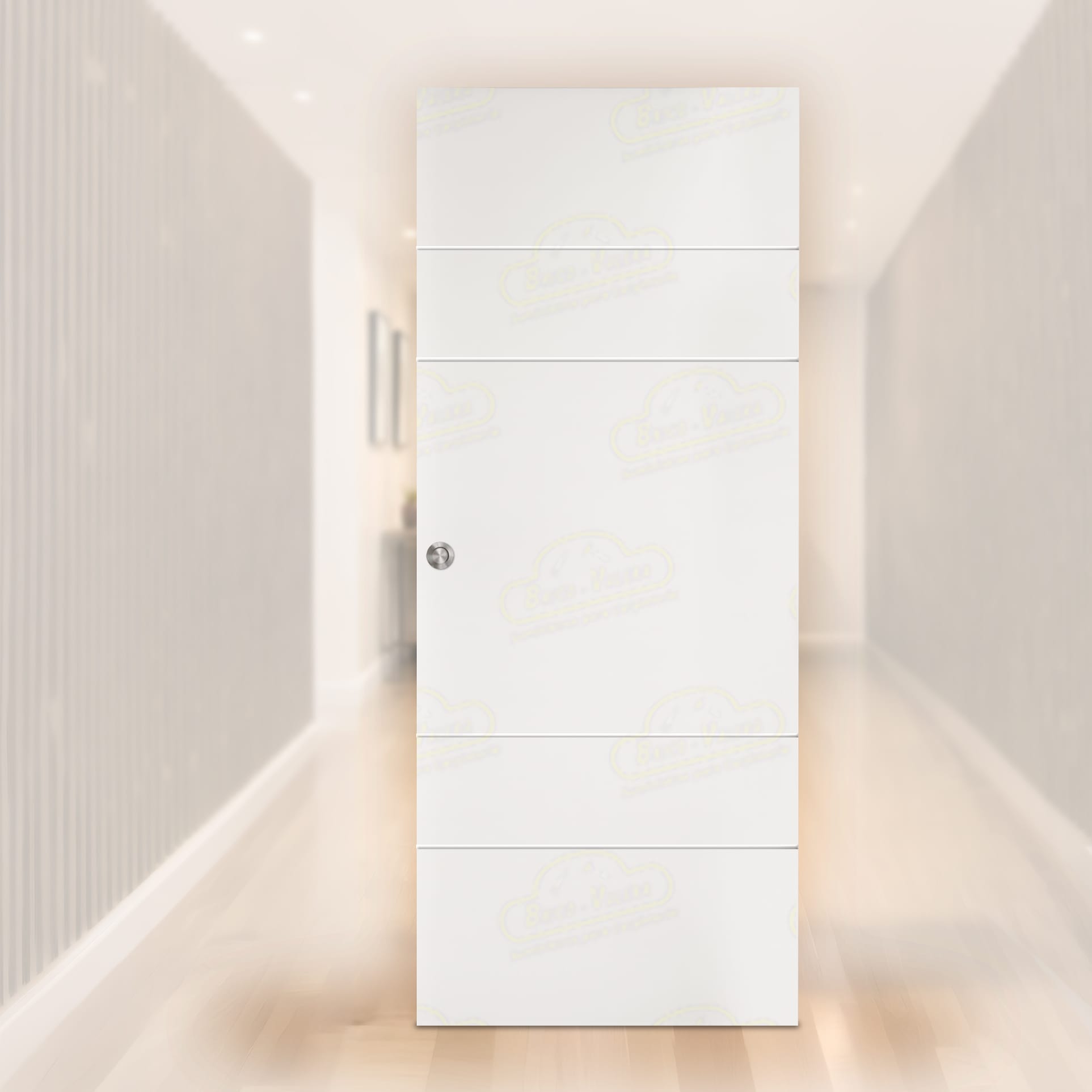 Puerta Corredera Gran Vía de Interior Lacada Blanca