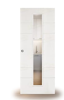 Puerta Corredera Gran Vía-V1C de Interior Lacada Blanca
