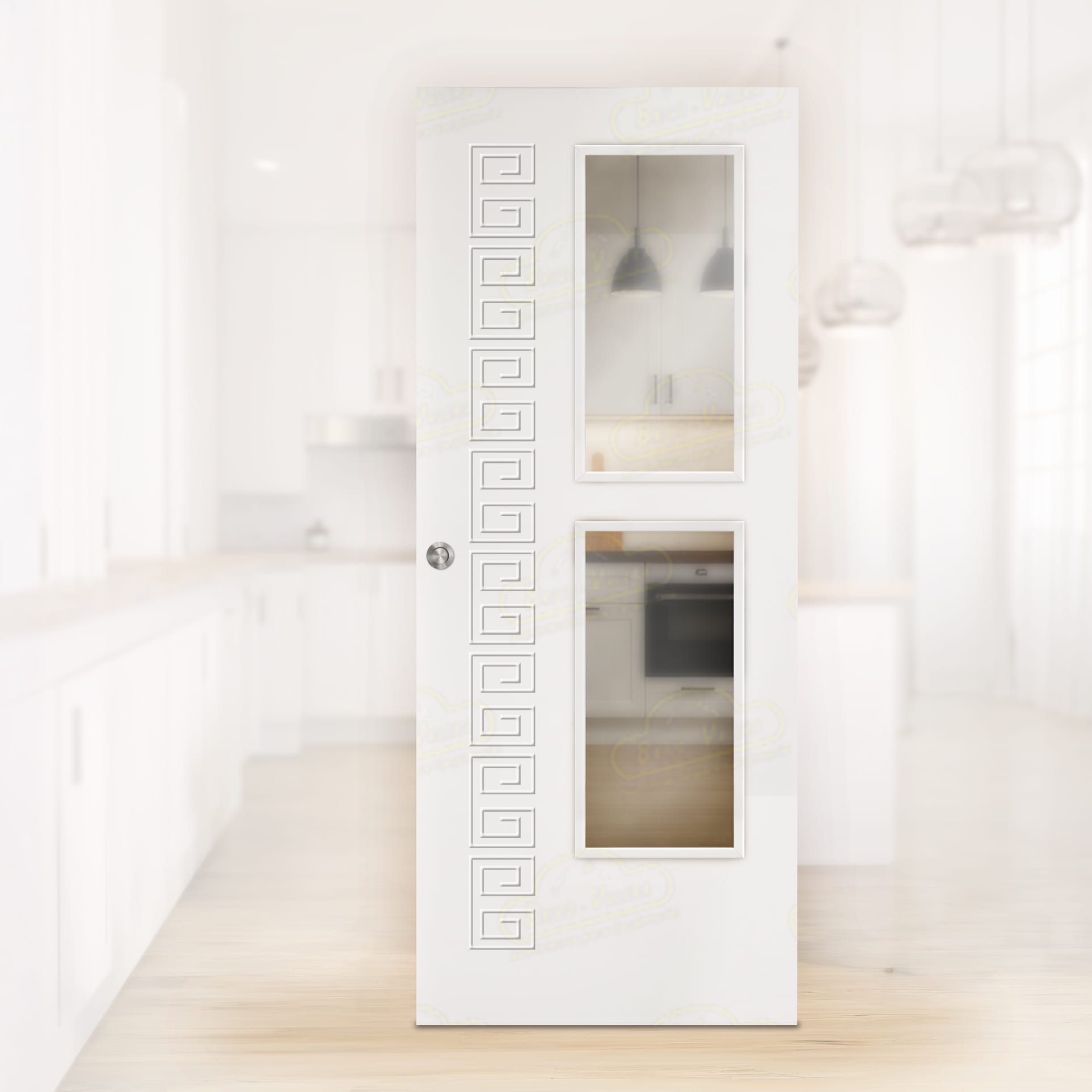 Puerta Corredera Grecia-V2 de Interior Lacada Blanca