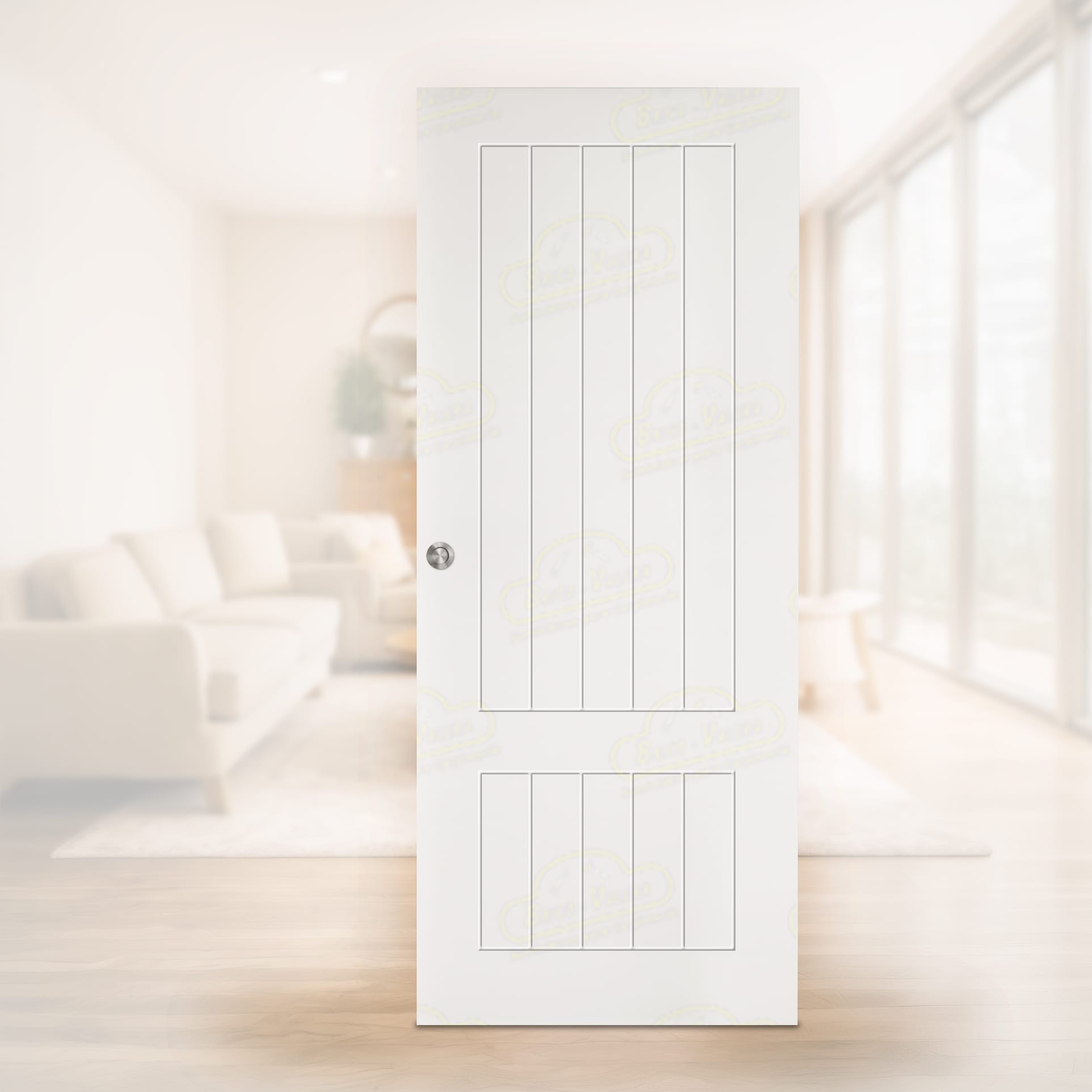 Puerta Corredera LP-12R de Interior Lacada Blanca