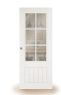 Puerta Corredera LP-12R-V6 de Interior Lacada Blanca
