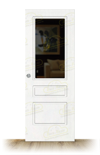 Puerta LP-13-V1 Lacada Blanca Corredera de Interior (Maciza)