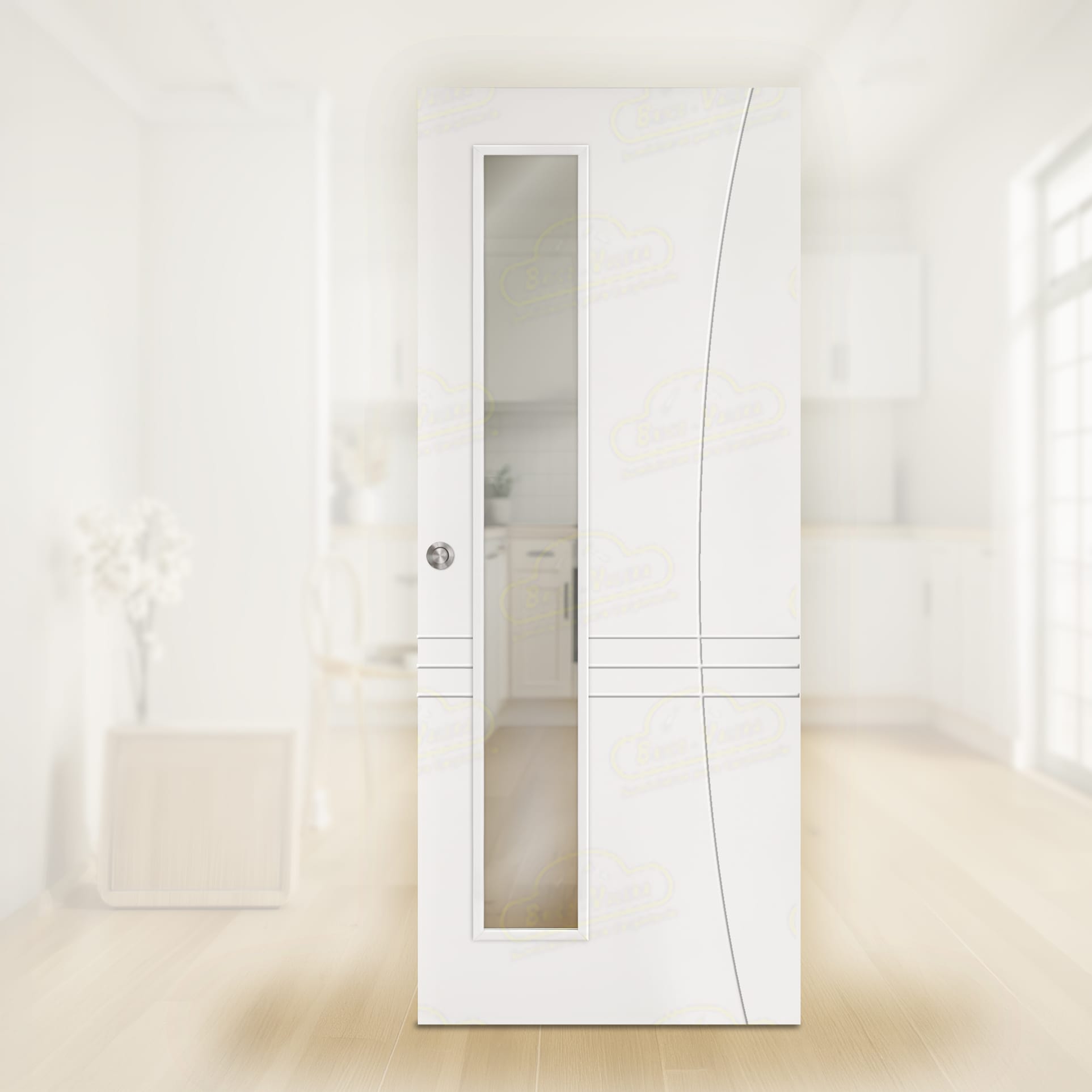 Puerta Corredera LP-500-V1L de Interior Lacada Blanca