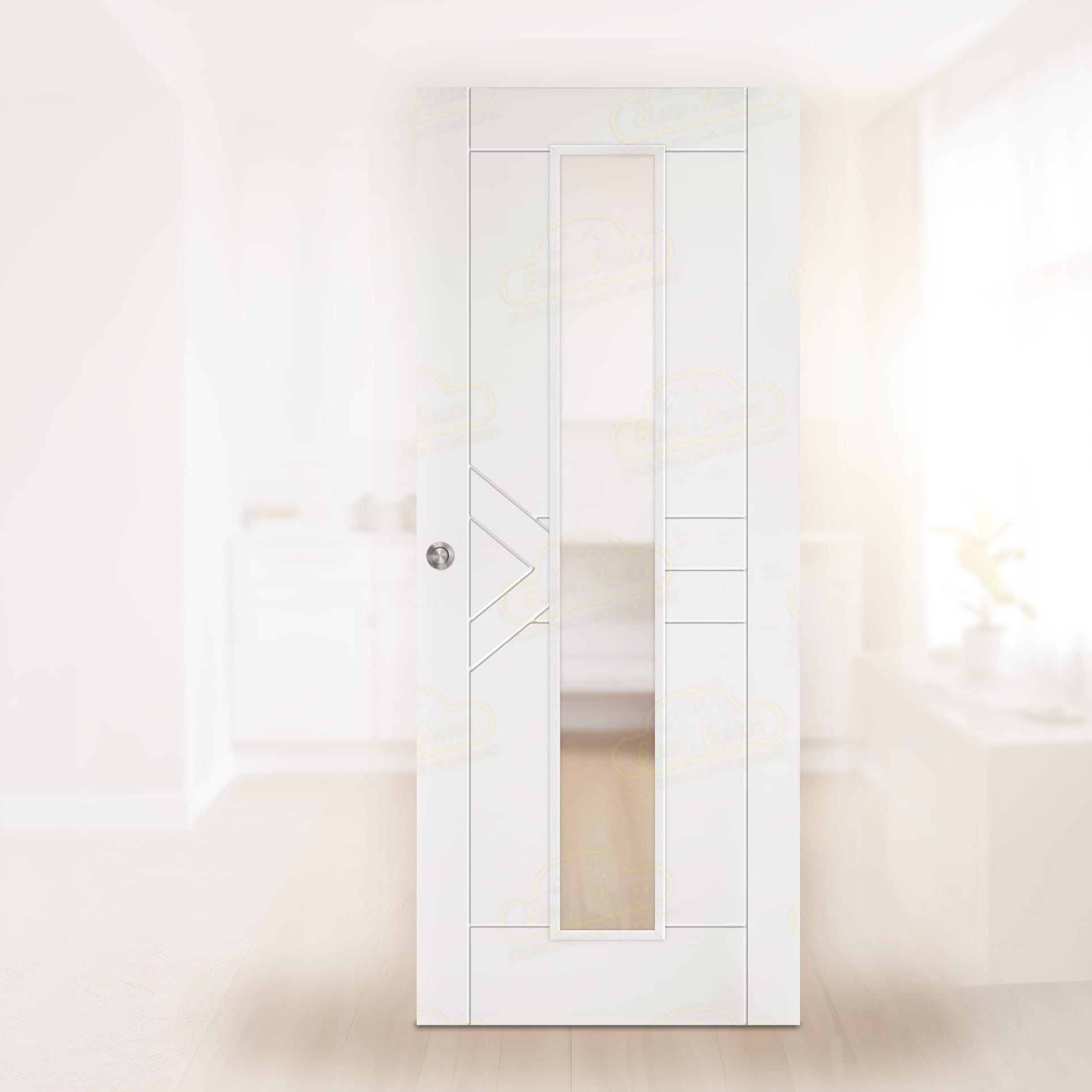 Puerta Corredera LP-900-V1C de Interior Lacada Blanca