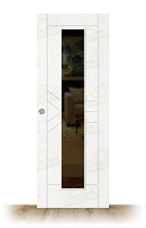 Puerta LP-900-V1C Lacada Blanca Corredera de Interior (Maciza)
