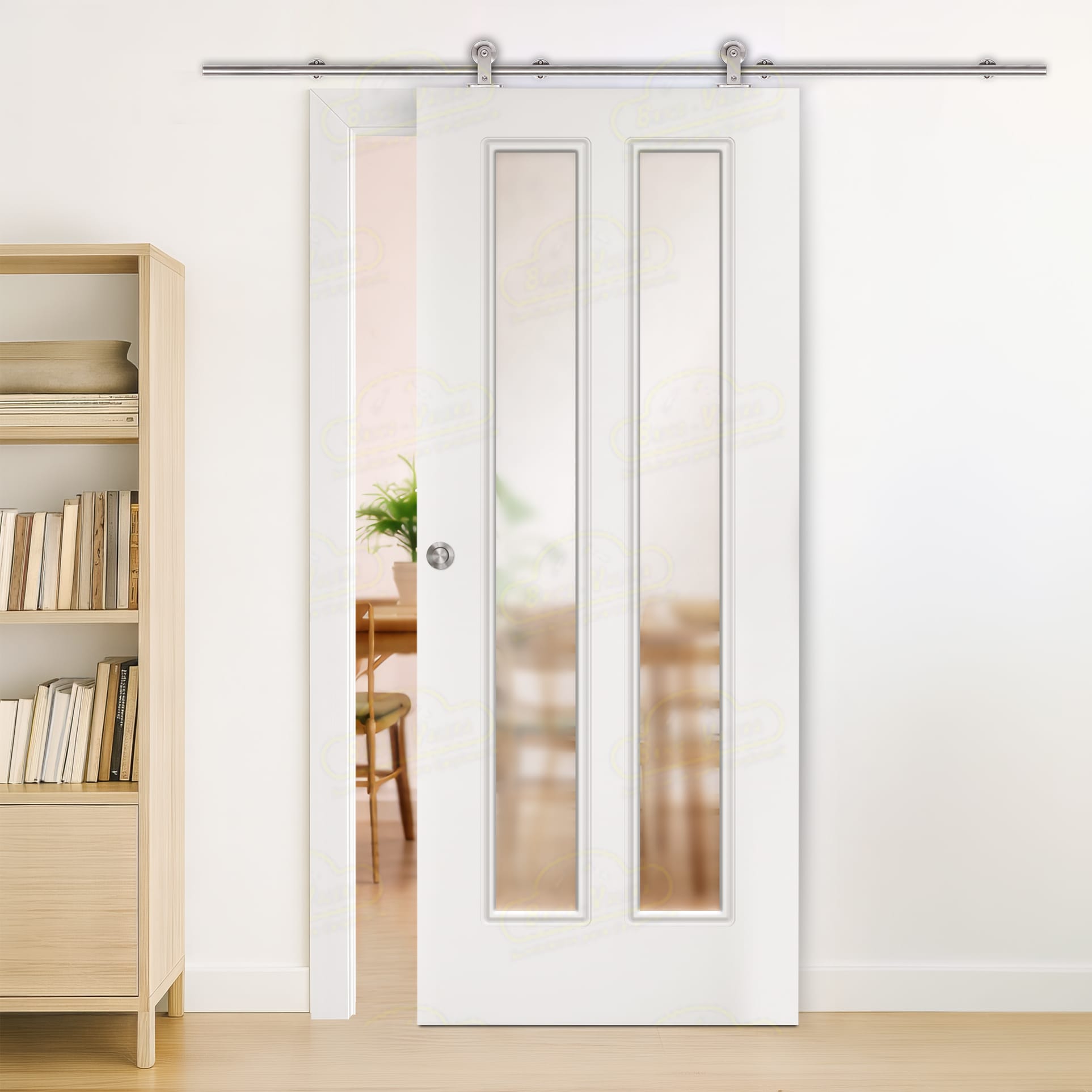 Puerta Corredera LP-C2-V2 de Interior Lacada Blanca