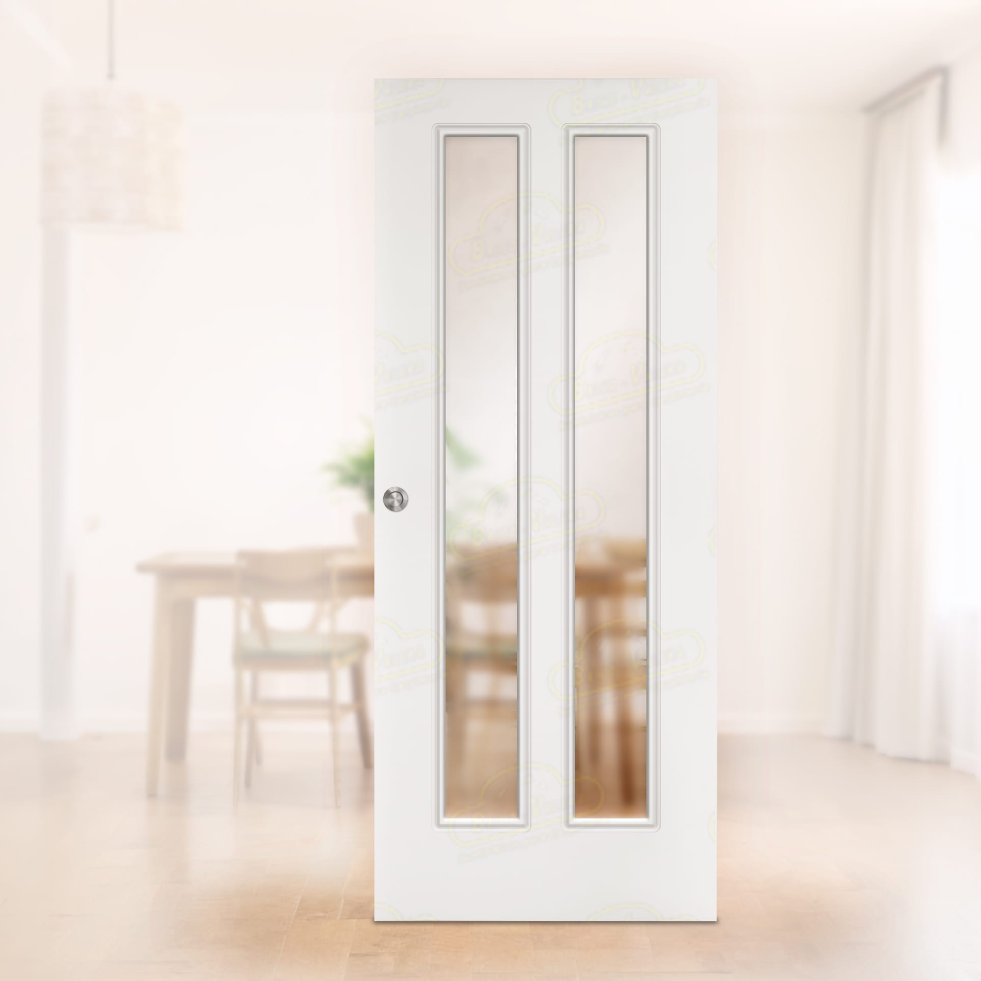 Puerta Corredera LP-C2-V2 de Interior Lacada Blanca