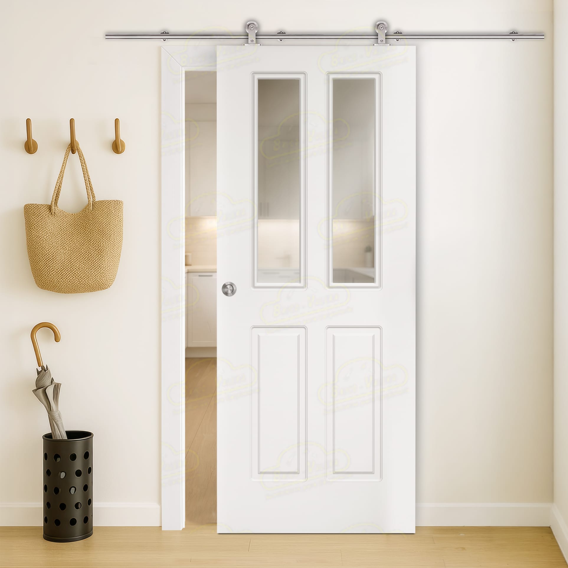 Puerta Corredera Neptuno-V2 de Interior Lacada Blanca