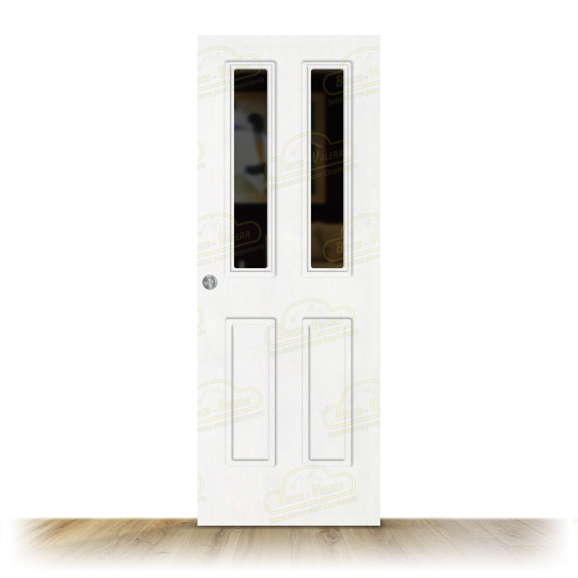 Puerta NEPTUNO-V2 Lacada Blanca Corredera de Interior (Maciza)
