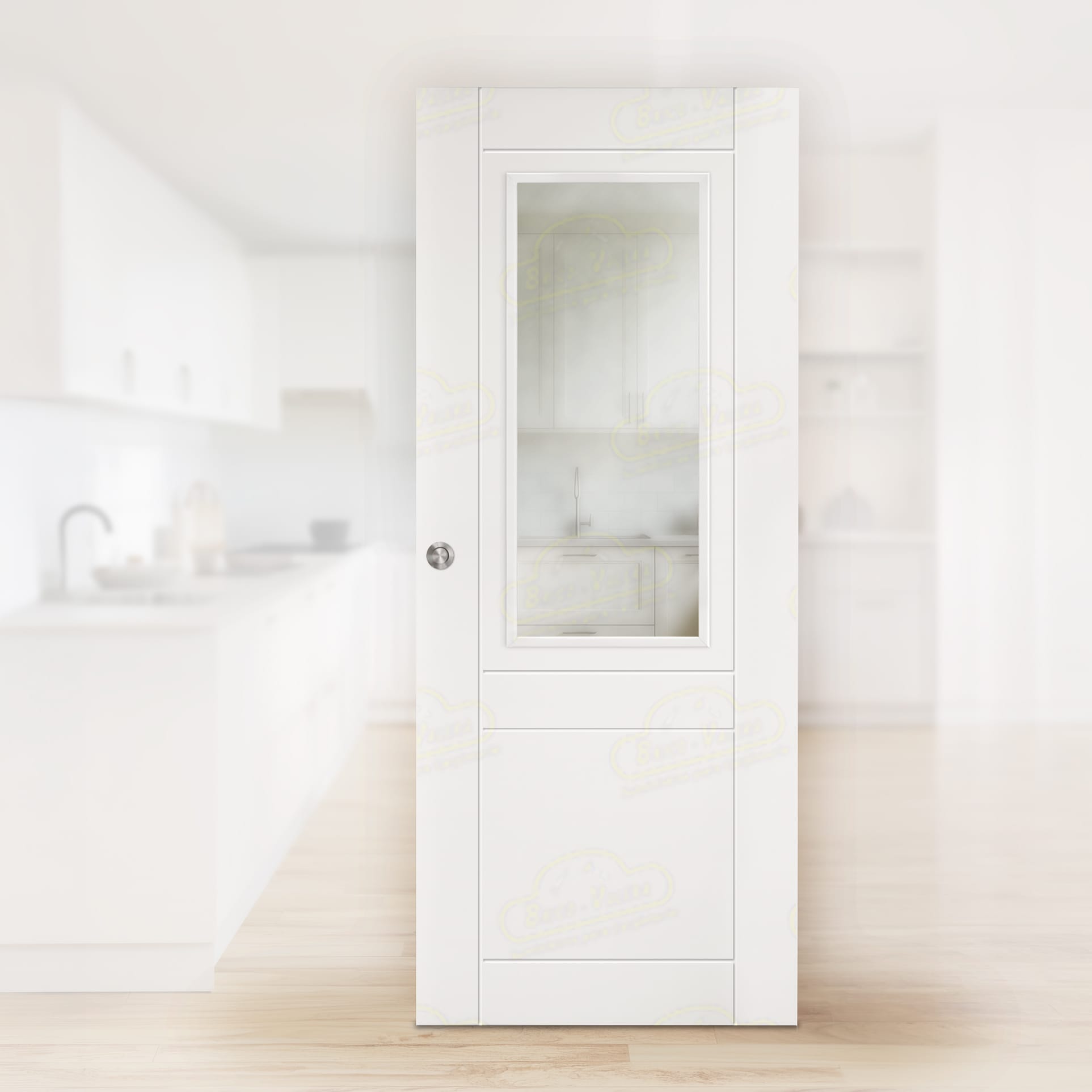 Puerta Corredera P110-ZV1 de Interior Lacada Blanca