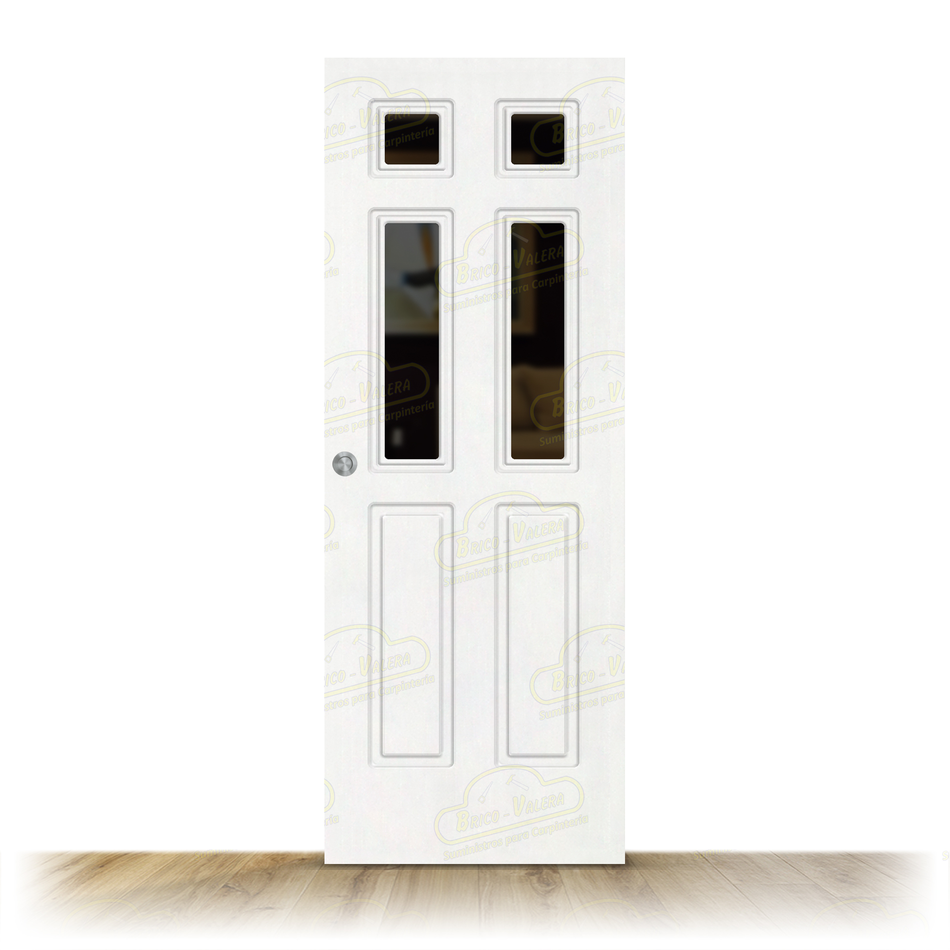 Puerta P16-V4 Lacada Blanca Corredera de Interior (Maciza)