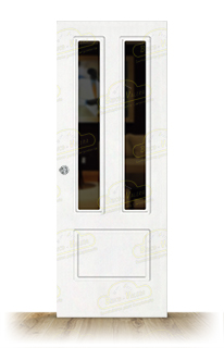 Puerta P21-V2 Lacada Blanca Corredera de Interior (Maciza)