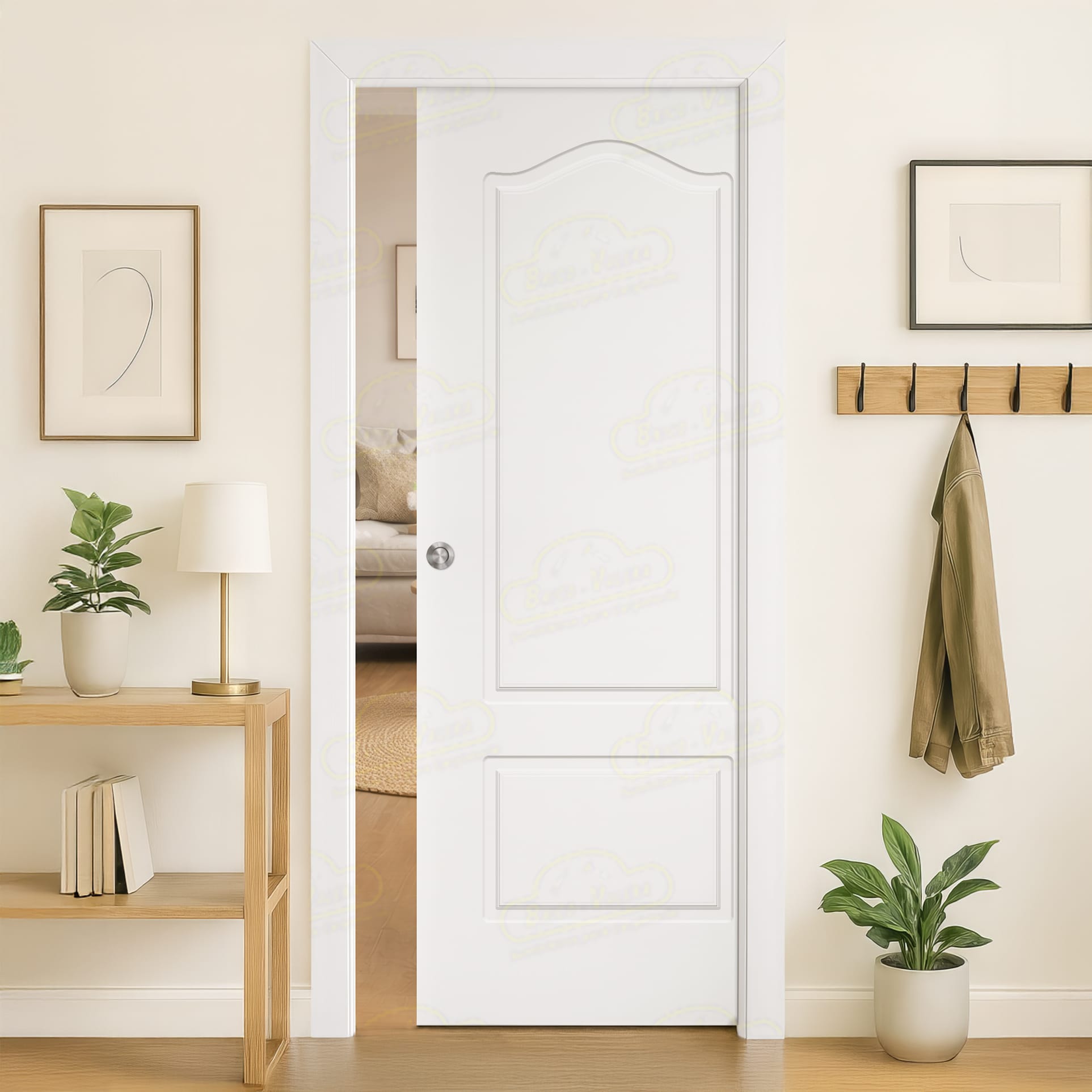Puerta Corredera P-22 de Interior Lacada Blanca
