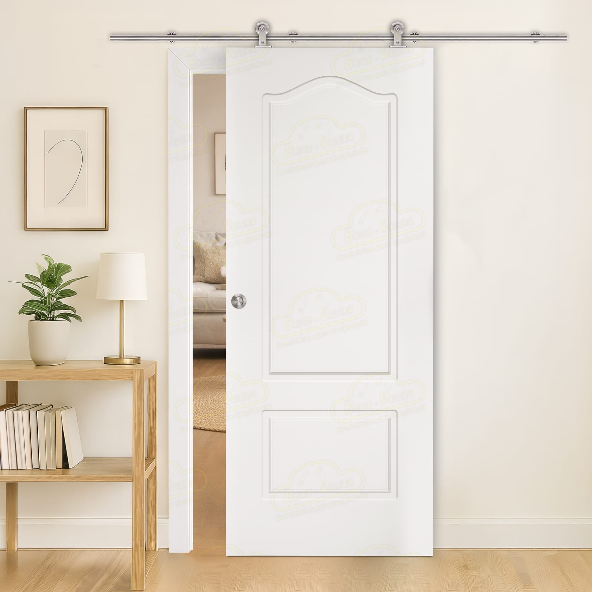 Puerta Corredera P-22 de Interior Lacada Blanca