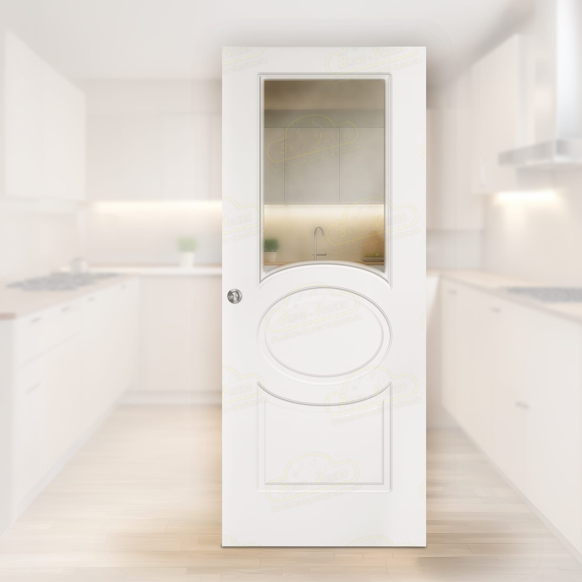 Puerta Corredera P620-V1 de Interior Lacada Blanca