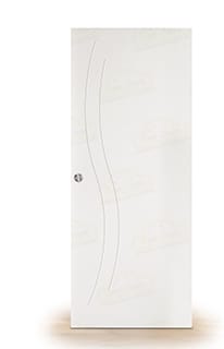 Puerta Corredera Panamá de Interior Lacada Blanca