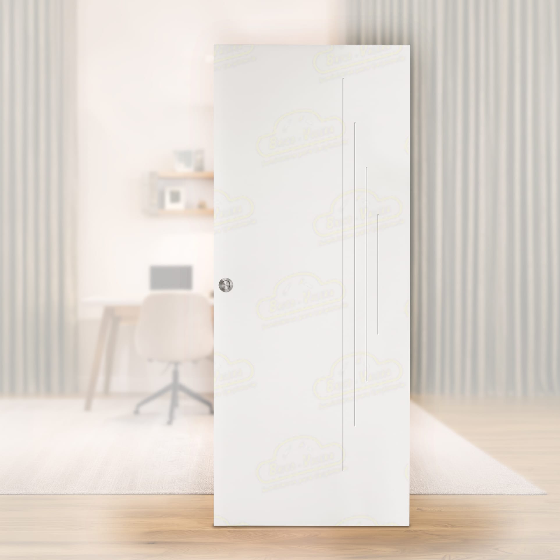 Puerta Corredera PL-1100-BV4L de Interior Lacada Blanca