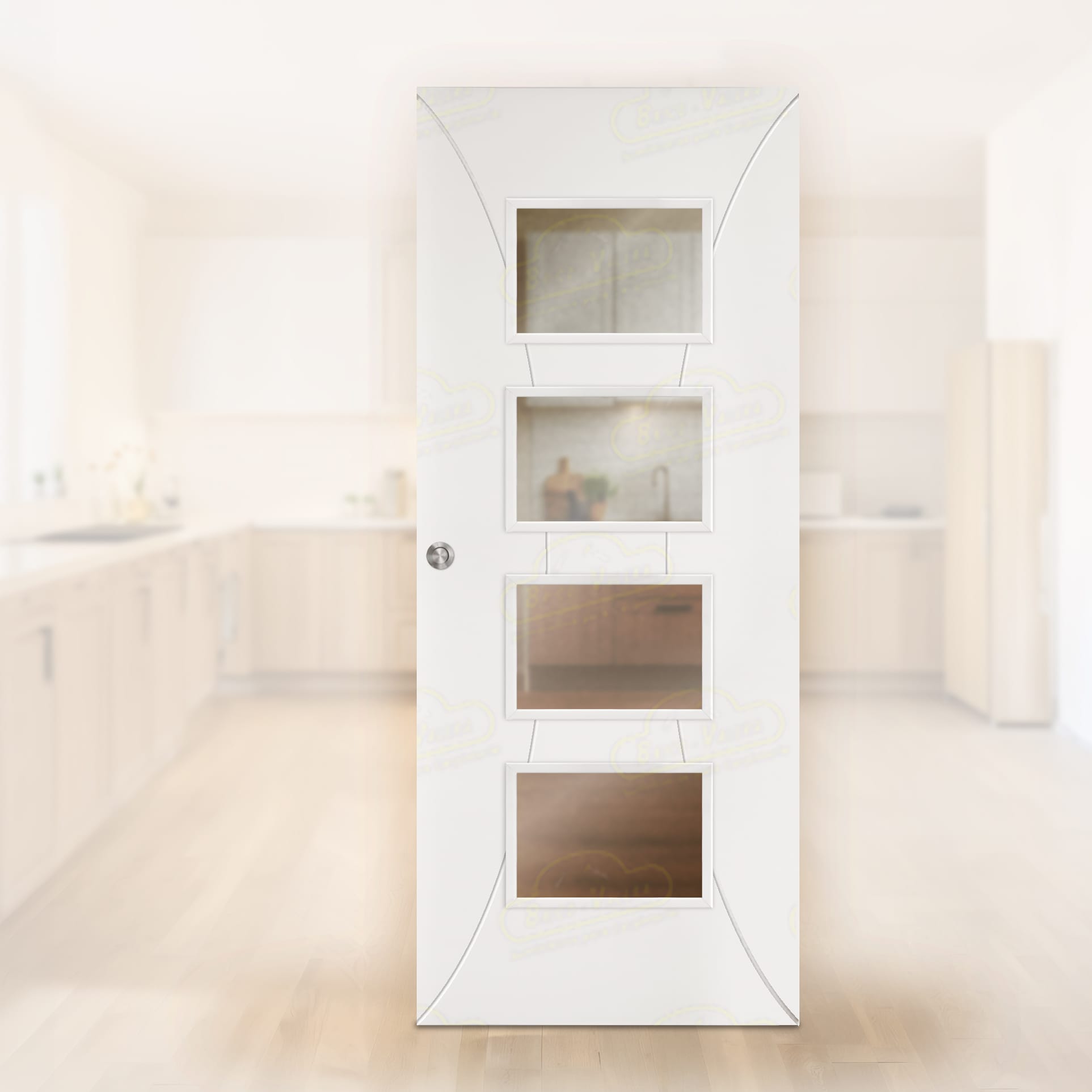 Puerta Corredera PL-1200 de Interior Lacada Blanca