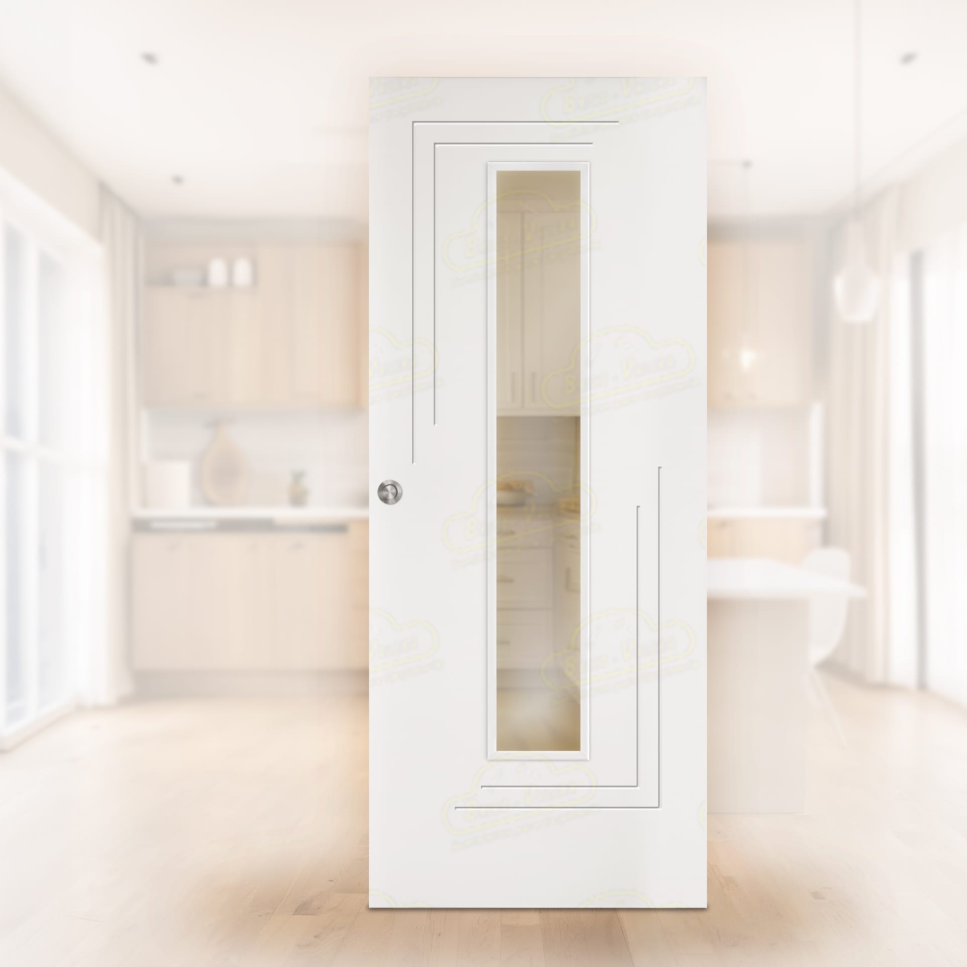 Puerta Corredera PL-1400 de Interior Lacada Blanca