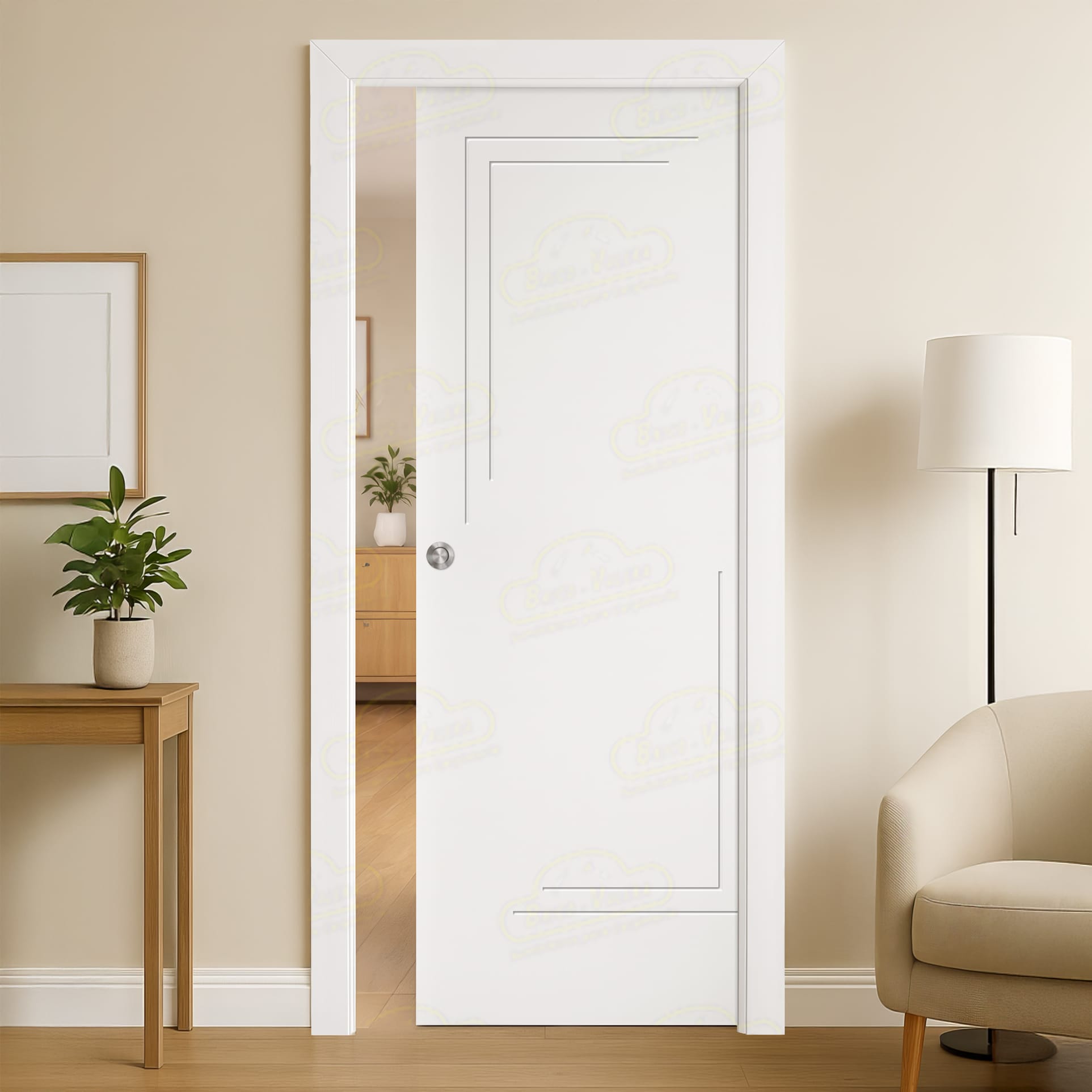 Puerta Corredera PL-1400-BV1C de Interior Lacada Blanca