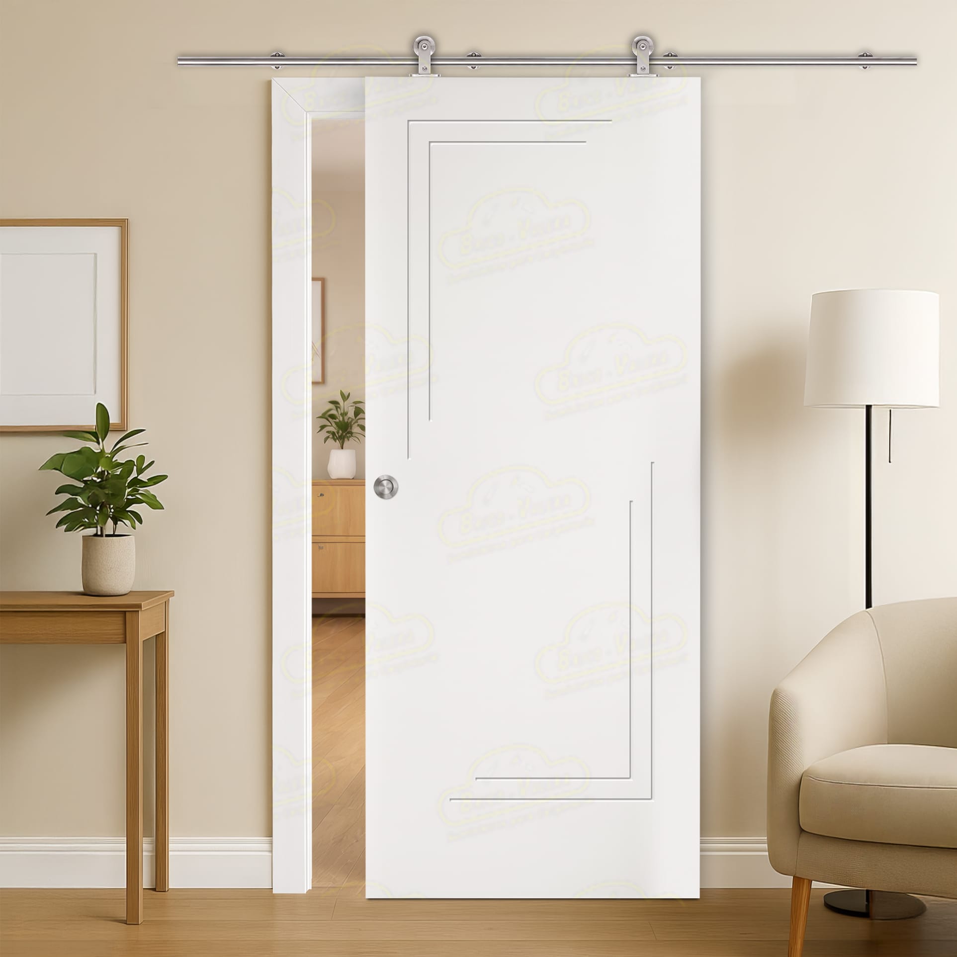 Puerta Corredera PL-1400-BV1C de Interior Lacada Blanca