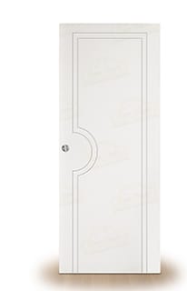 Puerta Corredera PL-1600 de Interior Lacada Blanca
