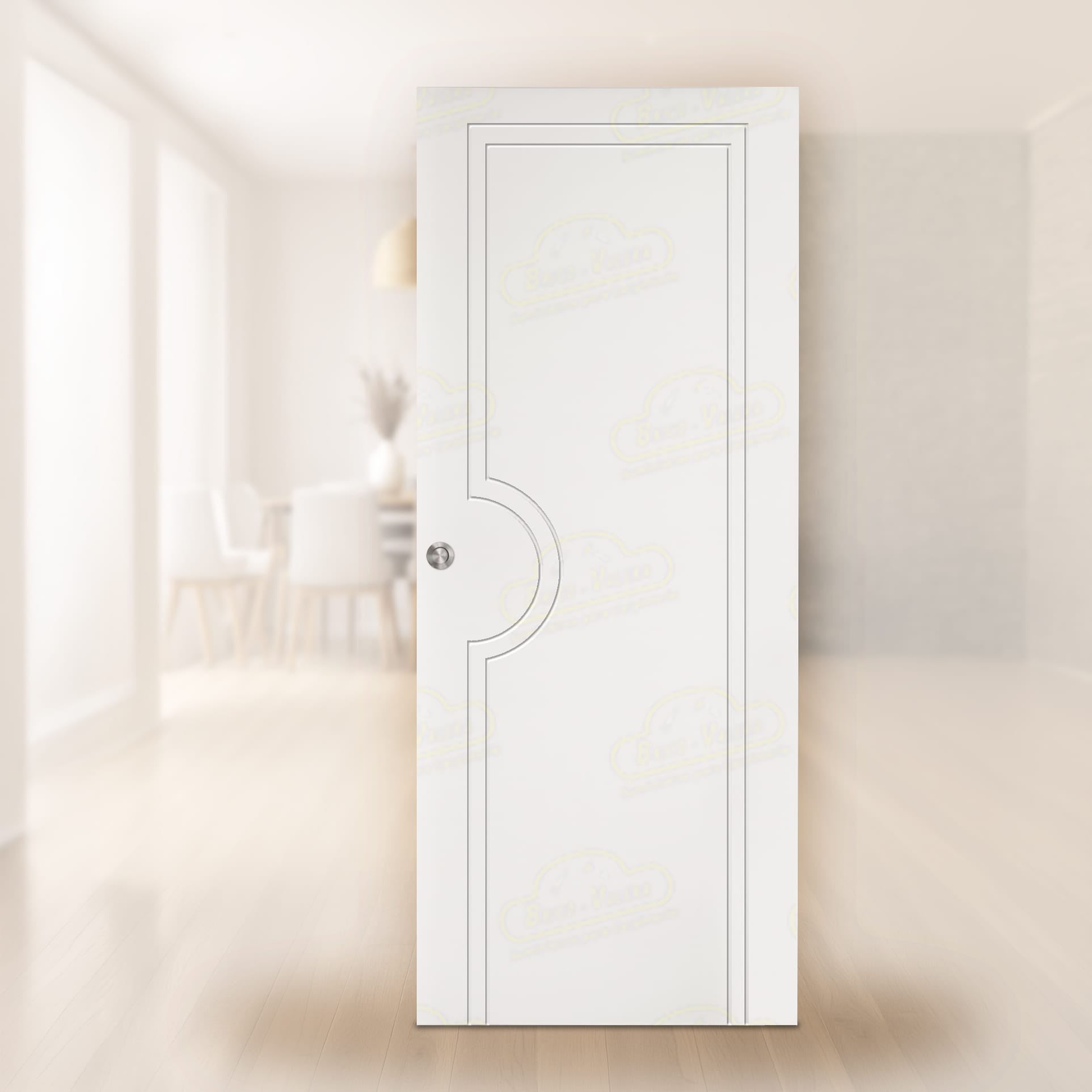 Puerta Corredera PL-1600 de Interior Lacada Blanca