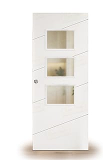 Puerta Corredera PL-3100 de Interior Lacada Blanca