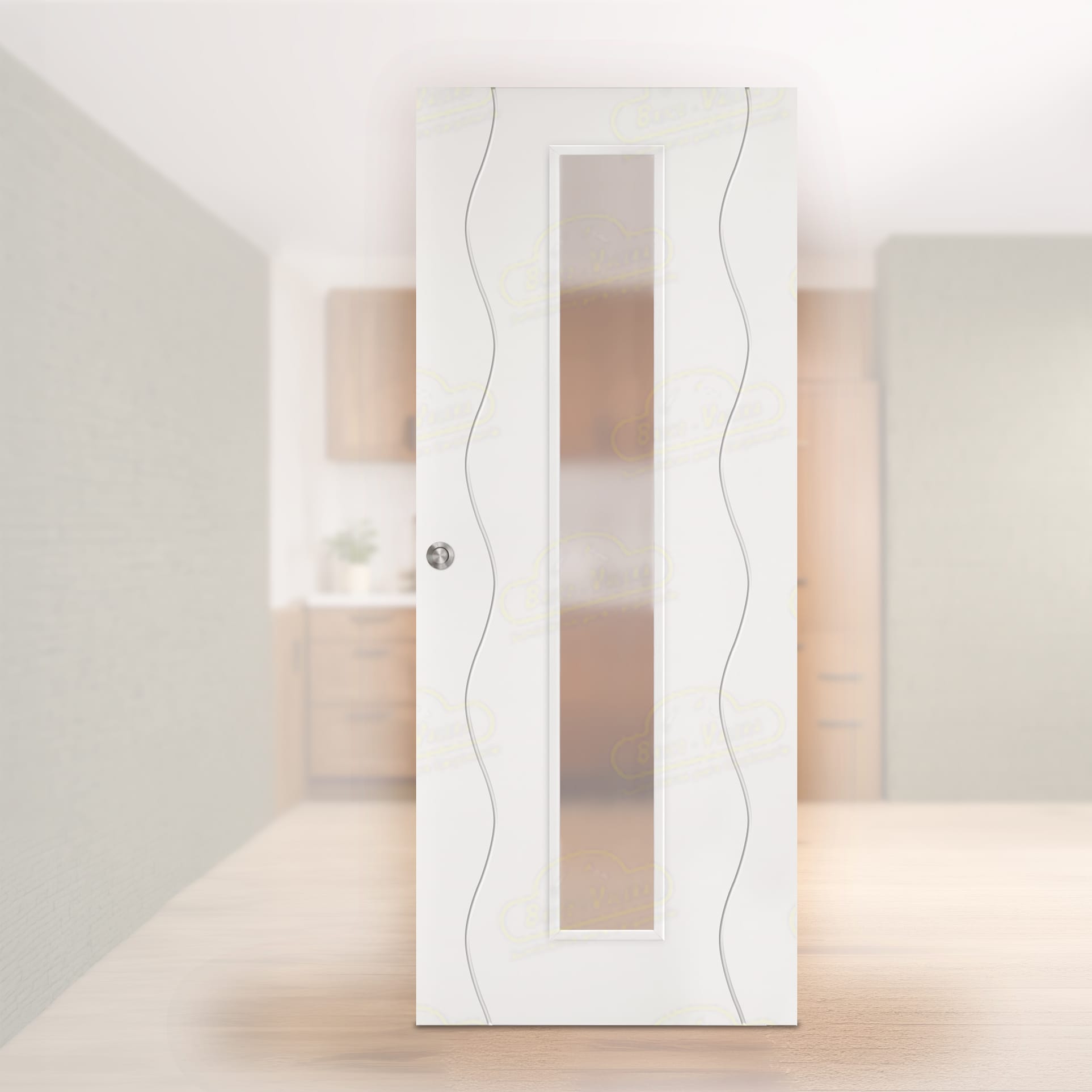Puerta Corredera PL-3400 V1C de Interior Lacada Blanca