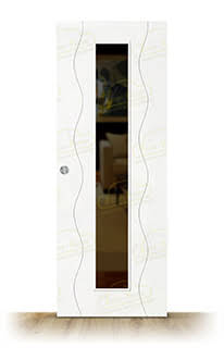 Puerta Corredera PL-3400 V1C de Interior Lacada Blanca
