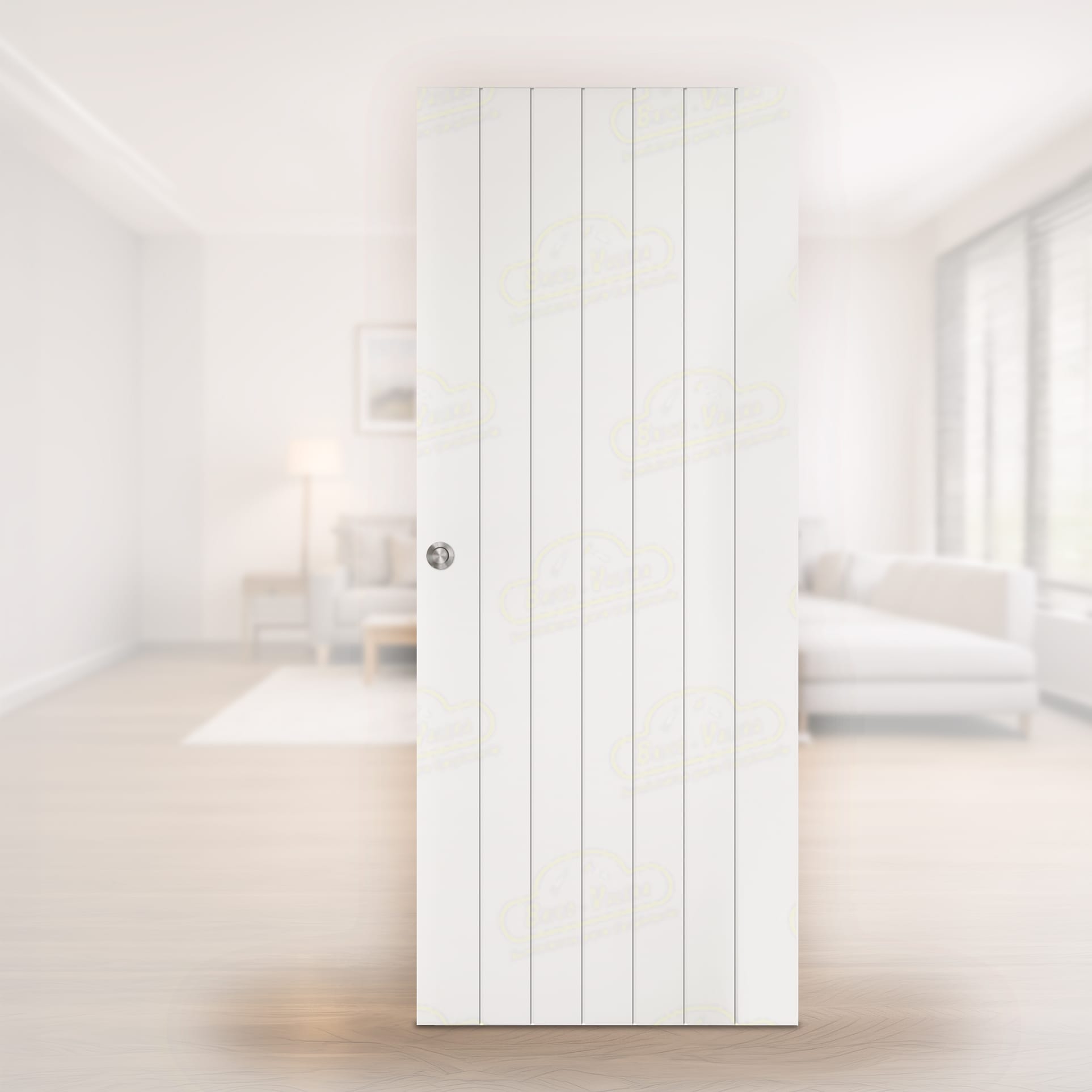 Puerta Corredera PL-3500-BV4 de Interior Lacada Blanca