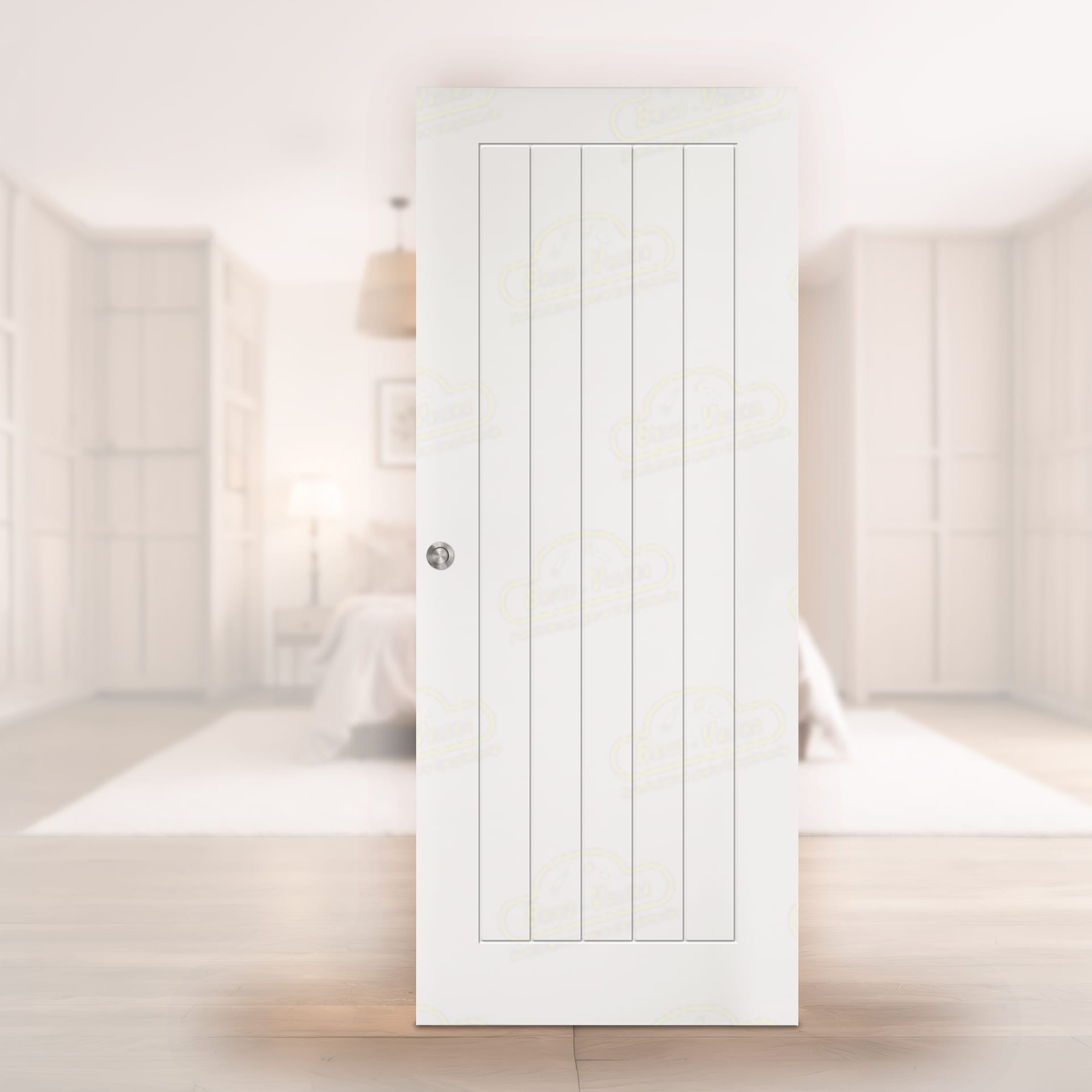 Puerta Corredera PL-3600 de Interior Lacada Blanca